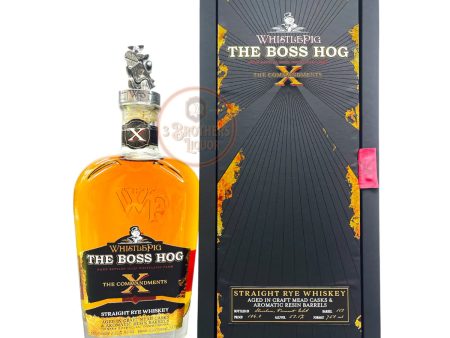 WHISTLEPIG BOSS HOG X THE 10 COMMANDMENTS STRAIGHT RYE Fashion