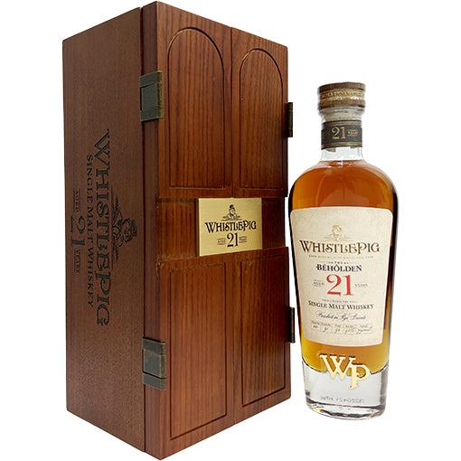 WhistlePig 21 Years Old Beholden Single Malt Whiskey For Discount