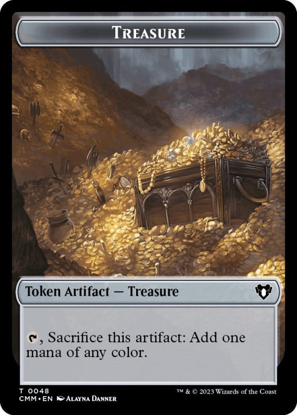 Treasure    Construct (0042) Double-Sided Token [Commander Masters Tokens] For Discount