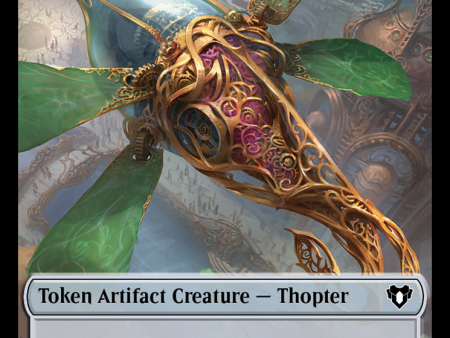 Thopter    Construct (0074) Double-Sided Token [Commander Masters Tokens] For Sale