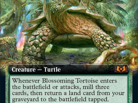 Blossoming Tortoise (Extended Art) [Wilds of Eldraine] For Sale