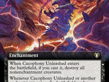 Cacophony Unleashed (Extended Art) [Commander Masters] Cheap