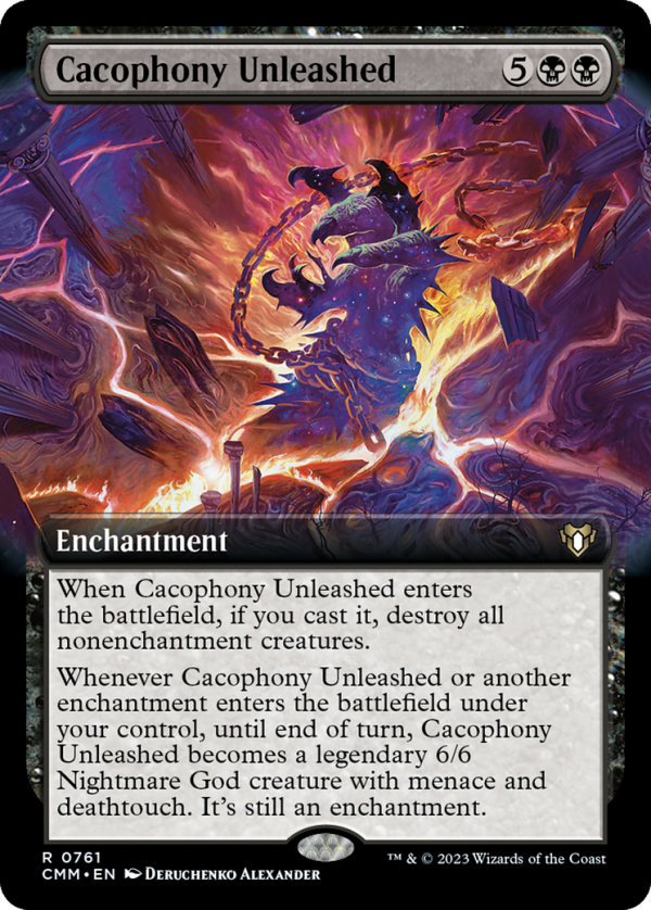 Cacophony Unleashed (Extended Art) [Commander Masters] Cheap