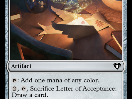 Letter of Acceptance [Commander Masters] For Discount