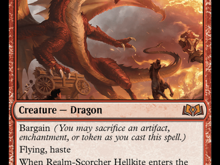 Realm-Scorcher Hellkite [Wilds of Eldraine] Discount