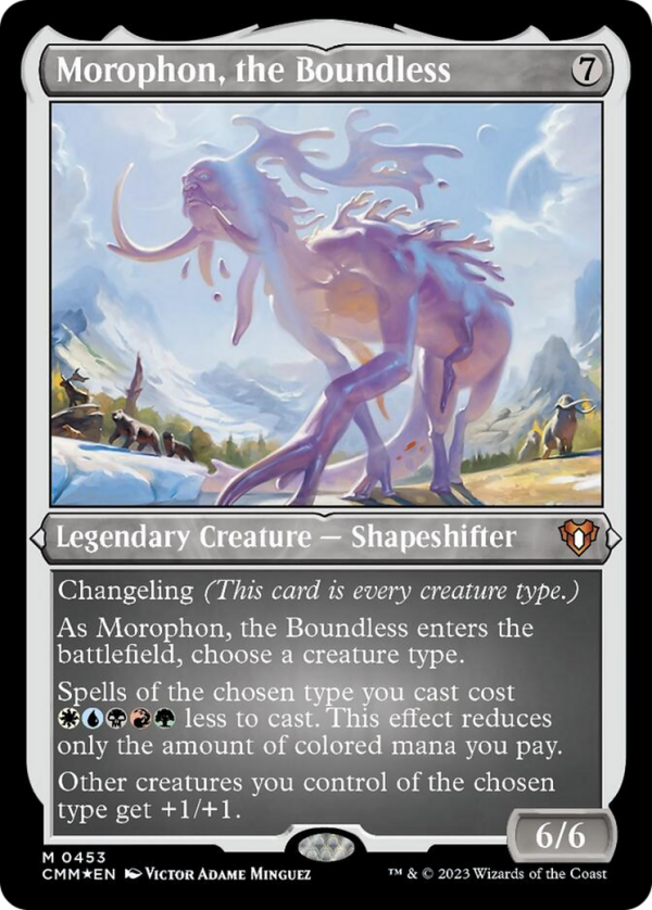 Morophon, the Boundless (Foil Etched) [Commander Masters] For Sale