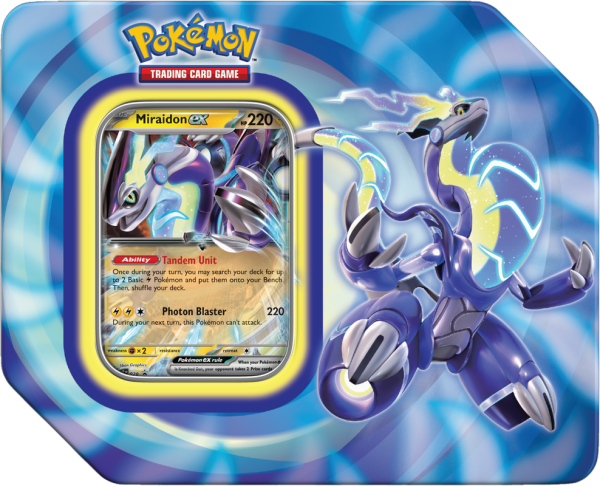 Pokemon Paldea Legends Tin - Miraidon   Koraidon Supply