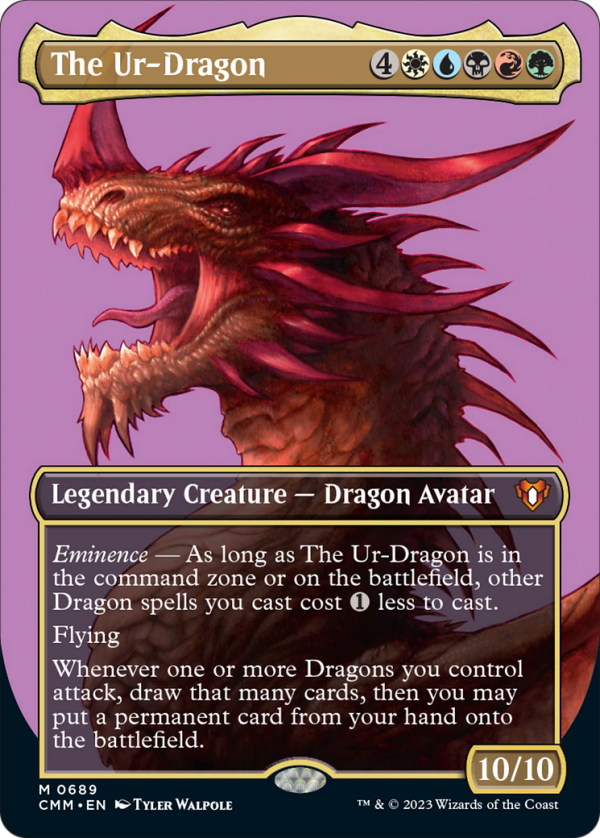 The Ur-Dragon (Borderless Profile) [Commander Masters] Online