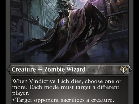 Vindictive Lich (Foil Etched) [Commander Masters] Online Sale