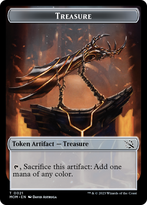 Treasure (21)    Phyrexian Saproling Double-Sided Token [March of the Machine Tokens] For Cheap