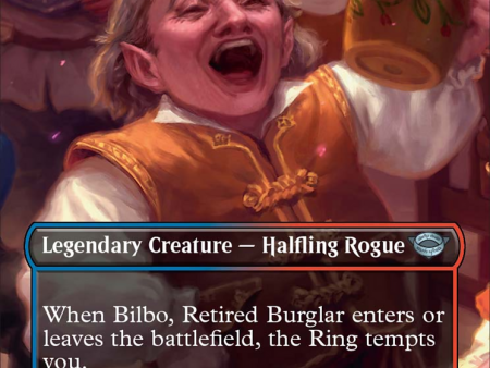 Bilbo, Retired Burglar (Borderless Alternate Art) [The Lord of the Rings: Tales of Middle-Earth] For Discount