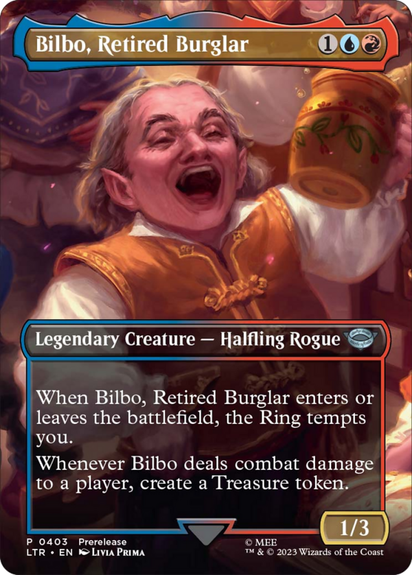 Bilbo, Retired Burglar (Borderless Alternate Art) [The Lord of the Rings: Tales of Middle-Earth] For Discount