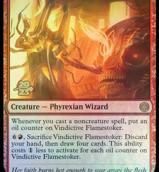 Vindictive Flamestoker [Phyrexia: All Will Be One Prerelease Promos] Online Hot Sale