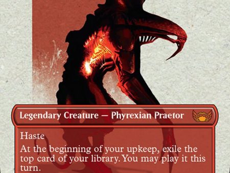 Urabrask, Heretic Praetor (Borderless Concept Praetors) [Phyrexia: All Will Be One] Supply