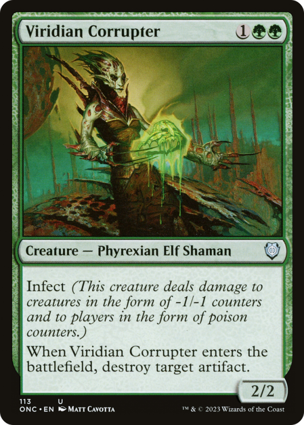 Viridian Corrupter [Phyrexia: All Will Be One Commander] Online now