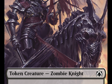 Zombie Knight    Human (6) Double-Sided Token [March of the Machine Commander Tokens] Supply