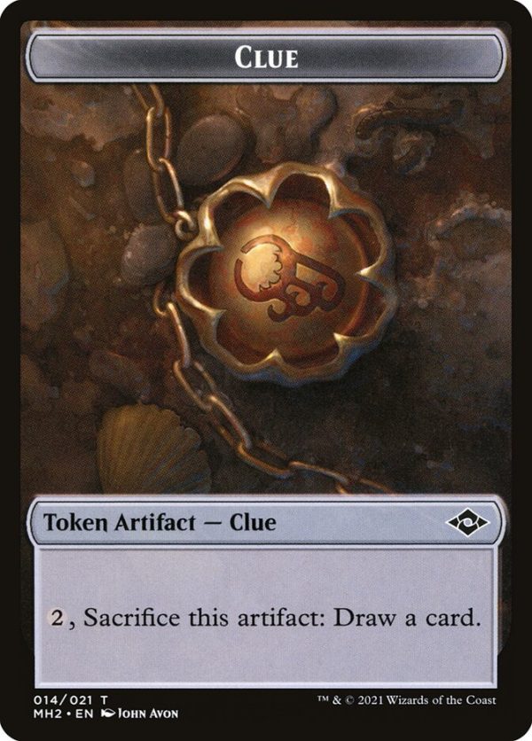 Treasure    Clue Double-Sided Token [Pioneer Challenger Decks 2022] Online Hot Sale