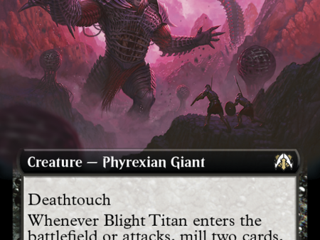 Blight Titan (Extended Art) [March of the Machine Commander] Hot on Sale