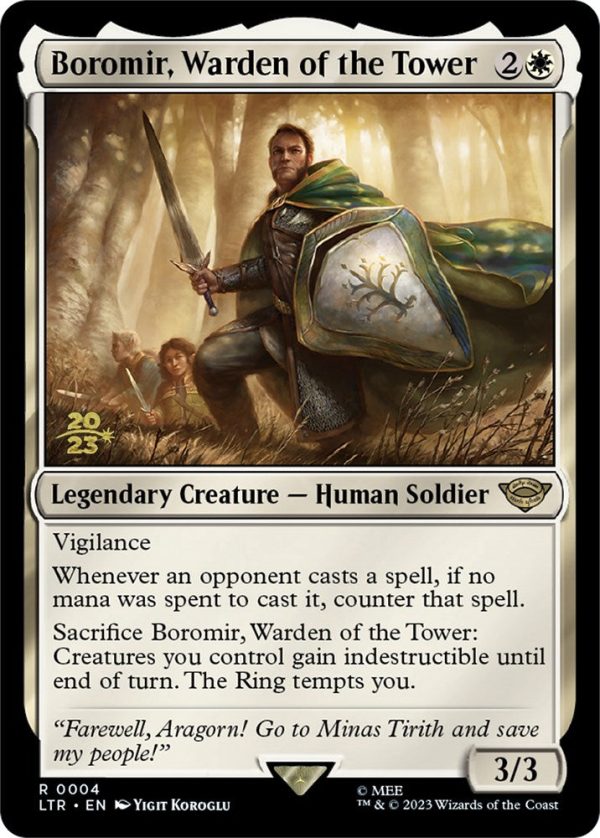 Boromir, Warden of the Tower [The Lord of the Rings: Tales of Middle-Earth Prerelease Promos] For Sale