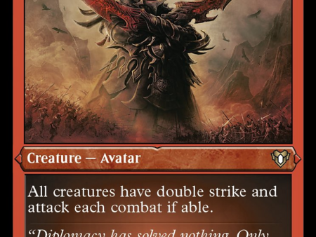 Avatar of Slaughter (Foil Etched) [Commander Masters] Cheap