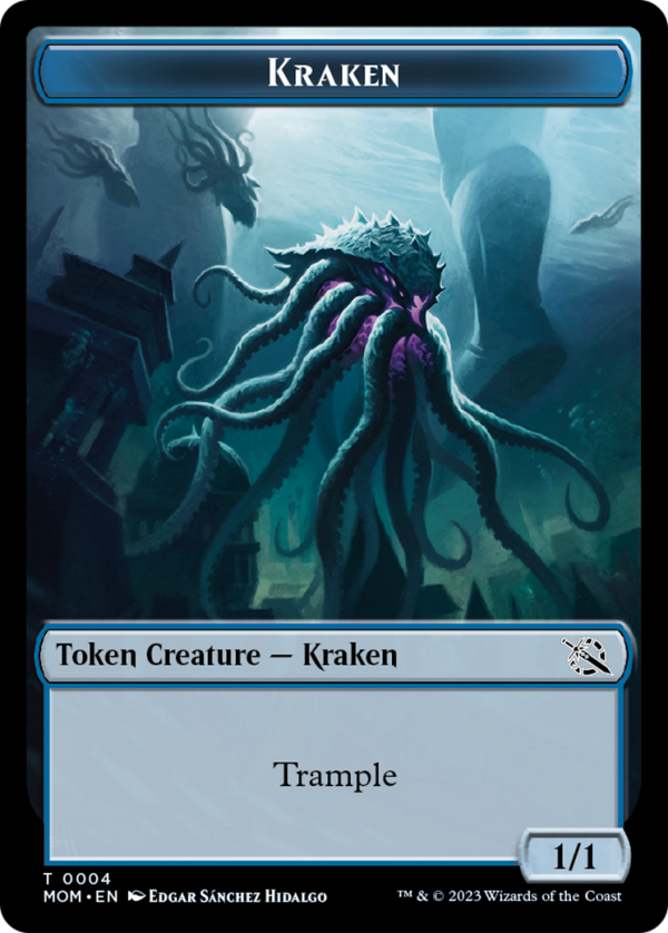 Treasure (20)    Kraken Double-Sided Token [March of the Machine Tokens] Discount