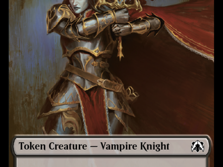 Vampire Knight    Soldier Double-Sided Token [March of the Machine Commander Tokens] For Sale