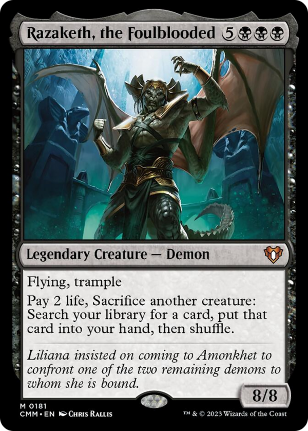 Razaketh, the Foulblooded [Commander Masters] Supply