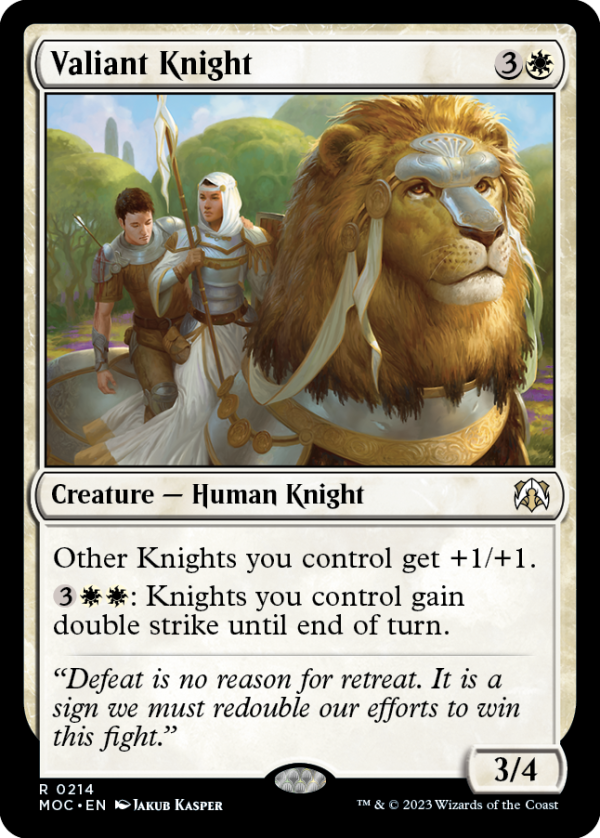 Valiant Knight [March of the Machine Commander] Online now