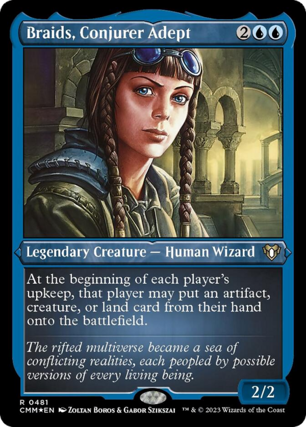 Braids, Conjurer Adept (Foil Etched) [Commander Masters] Sale