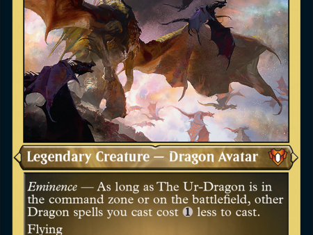 The Ur-Dragon (Foil Etched) [Commander Masters] Hot on Sale