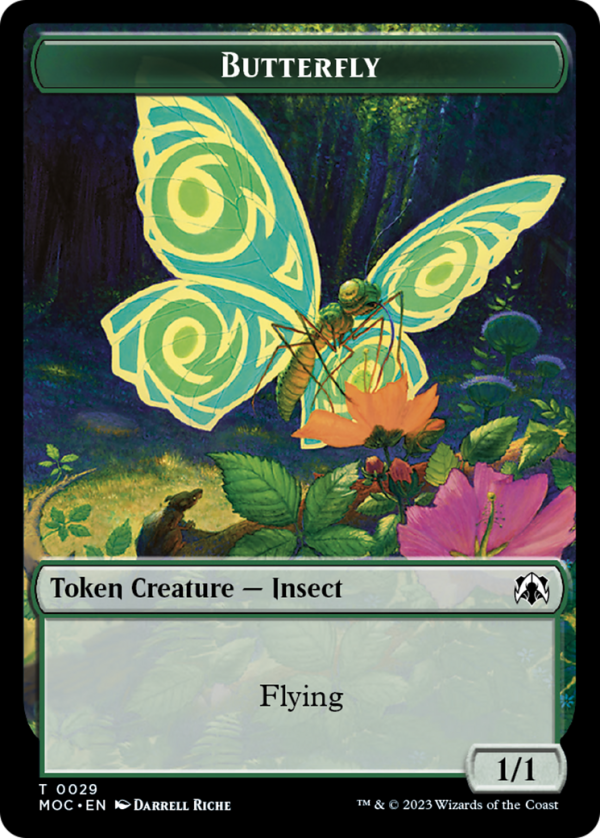 Butterfly    City s Blessing Double-Sided Token [March of the Machine Commander Tokens] on Sale