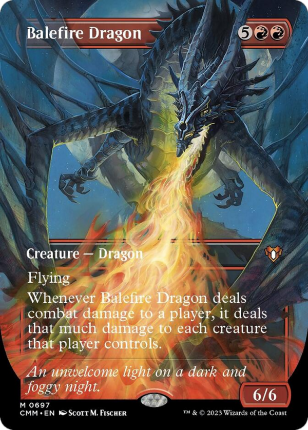 Balefire Dragon (Borderless Alternate Art) [Commander Masters] Cheap