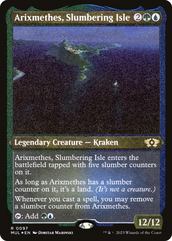 Arixmethes, Slumbering Isle (Foil Etched) [Multiverse Legends] For Sale