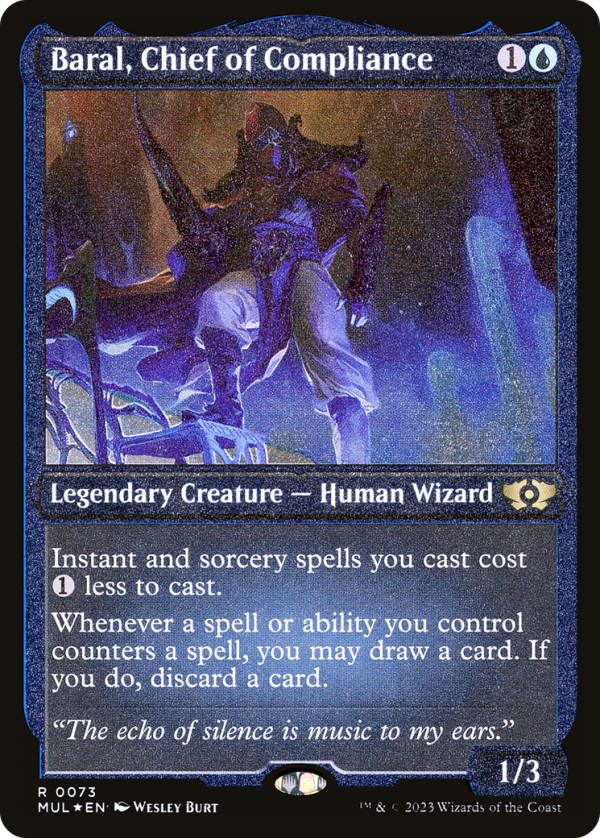 Baral, Chief of Compliance (Foil Etched) [Multiverse Legends] Supply