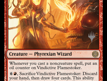 Vindictive Flamestoker (Promo Pack) [Phyrexia: All Will Be One Promos] Online