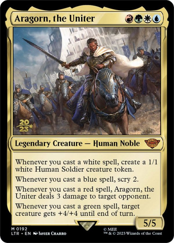 Aragorn, the Uniter [The Lord of the Rings: Tales of Middle-Earth Prerelease Promos] For Discount