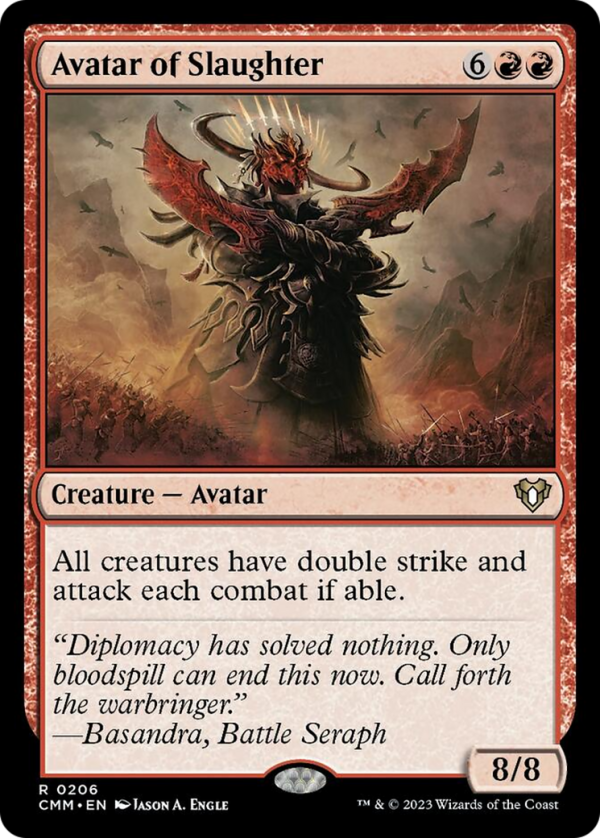 Avatar of Slaughter [Commander Masters] Sale