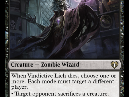 Vindictive Lich [Commander Masters] Sale