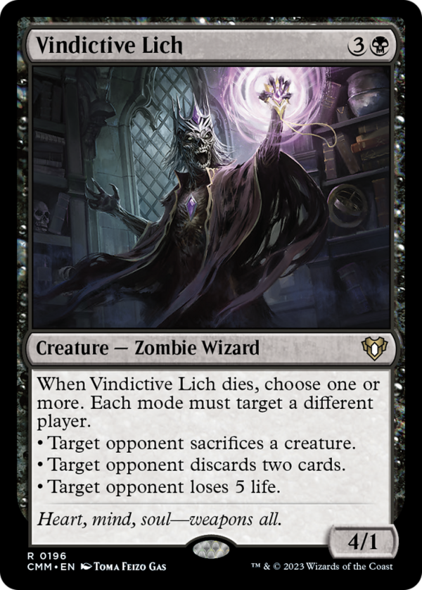 Vindictive Lich [Commander Masters] Sale