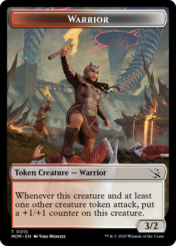 Warrior    Zombie Double-Sided Token [March of the Machine Tokens] Online Sale