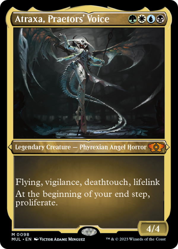 Atraxa, Praetors  Voice (Foil Etched) [Multiverse Legends] Sale