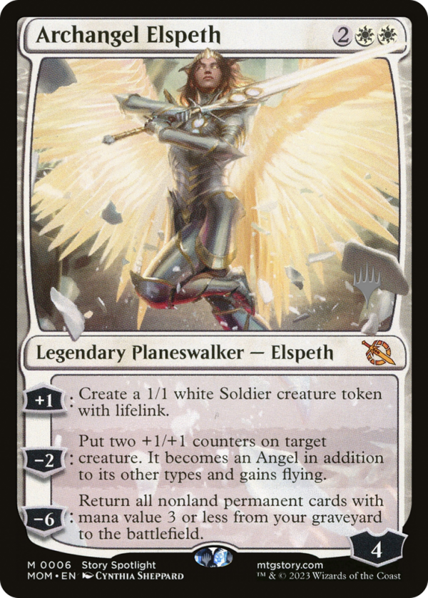 Archangel Elspeth (Promo Pack) [March of the Machine Promos] Supply