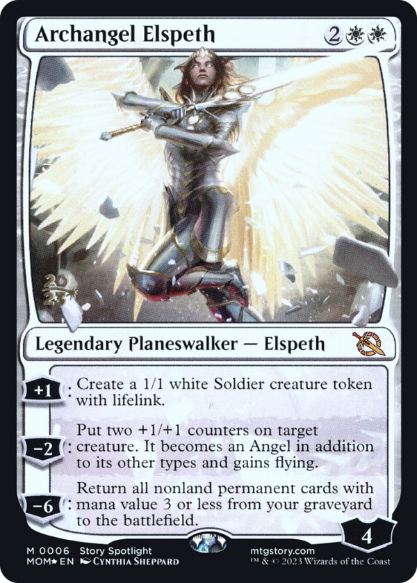 Archangel Elspeth [March of the Machine Prerelease Promos] For Sale