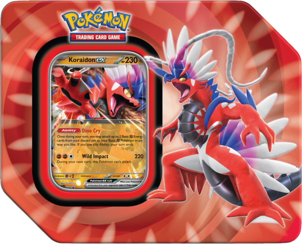 Pokemon Paldea Legends Tin - Miraidon   Koraidon Supply