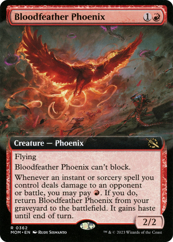 Bloodfeather Phoenix (Extended Art) [March of the Machine] Online now