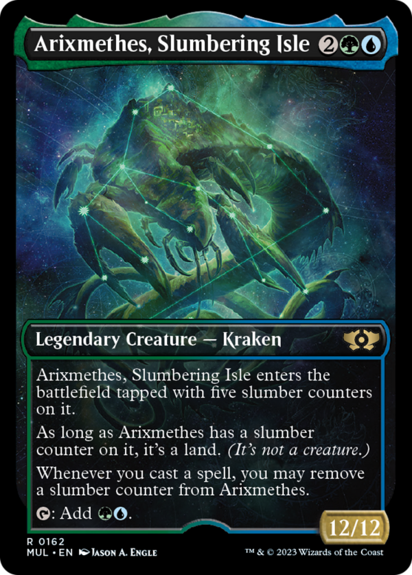 Arixmethes, Slumbering Isle (Halo Foil) [Multiverse Legends] Supply