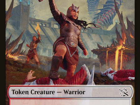 Warrior    Wrenn and Realmbreaker Emblem Double-Sided Token [March of the Machine Tokens] Online Sale