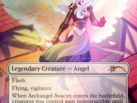 Archangel Avacyn    Avacyn, the Purifier (Borderless) [Secret Lair: From Cute to Brute] on Sale