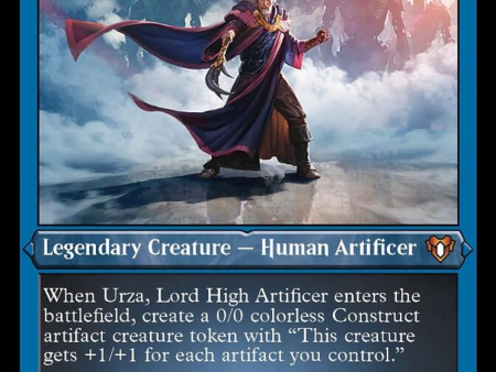 Urza, Lord High Artificer (Foil Etched) [Commander Masters] Hot on Sale