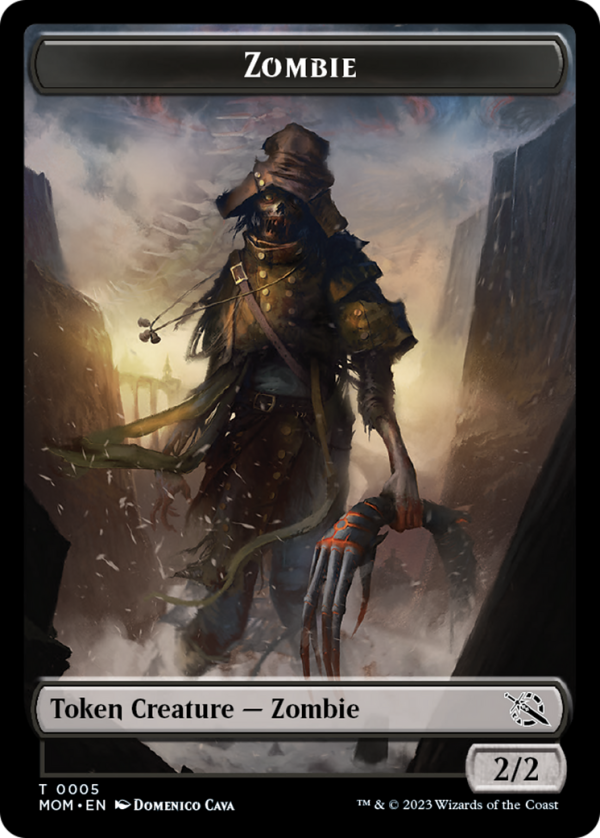 Warrior    Zombie Double-Sided Token [March of the Machine Tokens] Online Sale